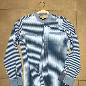 Banana Republic Blue Striped Women's Blouse